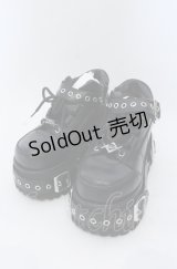 REFLEM / ボンテージデザインプラットフォームシューズ 23ｃｍ ブラック O-25-04-27-092-PU-SH-OW-ZT-K003