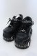 画像1: REFLEM / ボンテージデザインプラットフォームシューズ 23ｃｍ ブラック O-25-04-27-092-PU-SH-OW-OS (1)