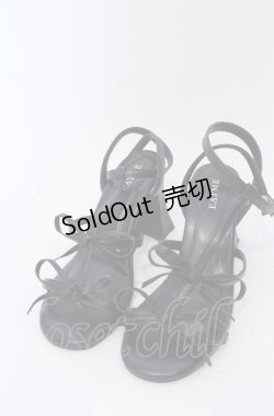 画像1: EATME / リボンサンダル M クロ O-25-04-27-093-LO-SH-OW-OS