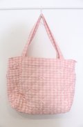 m petit by misako / AMリボンキルトCHECKバッグ  ピンク O-25-04-27-010-LO-BG-IG-OS