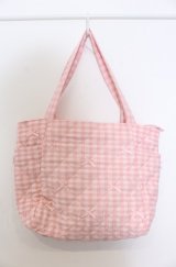 m petit by misako / AMリボンキルトCHECKバッグ  ピンク O-25-04-27-010-LO-BG-IG-OS