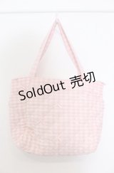 m petit by misako / AMリボンキルトCHECKバッグ  ピンク O-25-04-27-010-LO-BG-IG-ZT-K020