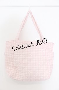 m petit by misako / AMリボンキルトCHECKバッグ  ピンク O-25-04-27-010-LO-BG-IG-ZT-K020