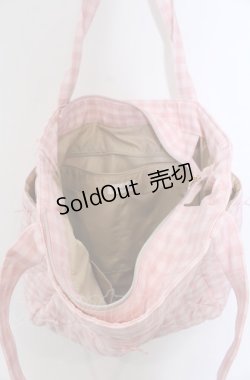 画像2: m petit by misako / AMリボンキルトCHECKバッグ  ピンク O-25-04-27-010-LO-BG-IG-ZT-K020