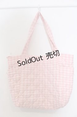 画像3: m petit by misako / AMリボンキルトCHECKバッグ  ピンク O-25-04-27-010-LO-BG-IG-ZT-K020