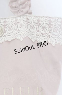 画像2: Maison de FLEUR / カメオレースフリルハンドルトートバッグ  ピンク O-25-04-27-013-LO-BG-IG-ZT-K021