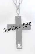 GLAVIL / BIGクロスネックレス  ブラック O-25-04-27-002-PU-AC-IG-OS