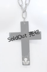 GLAVIL / BIGクロスネックレス  ブラック O-25-04-27-002-PU-AC-IG-OS