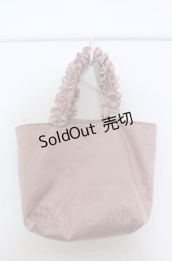 画像4: Maison de FLEUR / カメオレースフリルハンドルトートバッグ  ピンク O-25-04-27-013-LO-BG-IG-ZT-K021