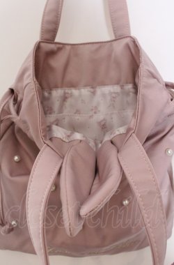 画像2: Maison de FLEUR / 《Easter》ラビットパールトートバッグ  ピンク O-25-04-27-014-LO-BG-IG-OS