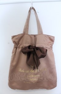Maison de FLEUR / リボントートバッグ  ライトブラウン O-25-04-27-015-LO-BG-IG-OS