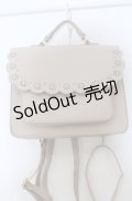 m petit by misako / スカラップ被せの3WAYバッグ  アイボリー O-25-04-27-016-LO-BG-IG-ZT-K021