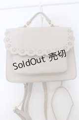m petit by misako / スカラップ被せの3WAYバッグ  アイボリー O-25-04-27-016-LO-BG-IG-ZT-K021