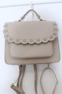 ｍpetit by misako / スカラップ被せの3WAYバッグ  アイボリー O-25-04-27-016-LO-BG-IG-OS