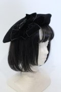 Jane Marple / ドレープリボンベレー帽  クロ O-25-04-27-026-JM-AC-IG-OS