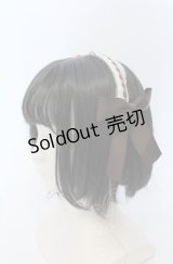 Amavel / サイドリボンレースカチューシャ  ブラウン×アイボリー O-25-04-27-027-CA-AC-IG-OS