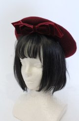 Maria pipi / ベルベットリボンベレー  ボルドー O-25-04-27-031-EL-AC-IG-OS