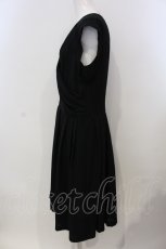 画像2: 【SALE】Jane Marple Dans Le Salon /カシュクールドレープワンピース　M　クロ　O-25-04-28-029-JM-OP-OW-ZT465 (2)