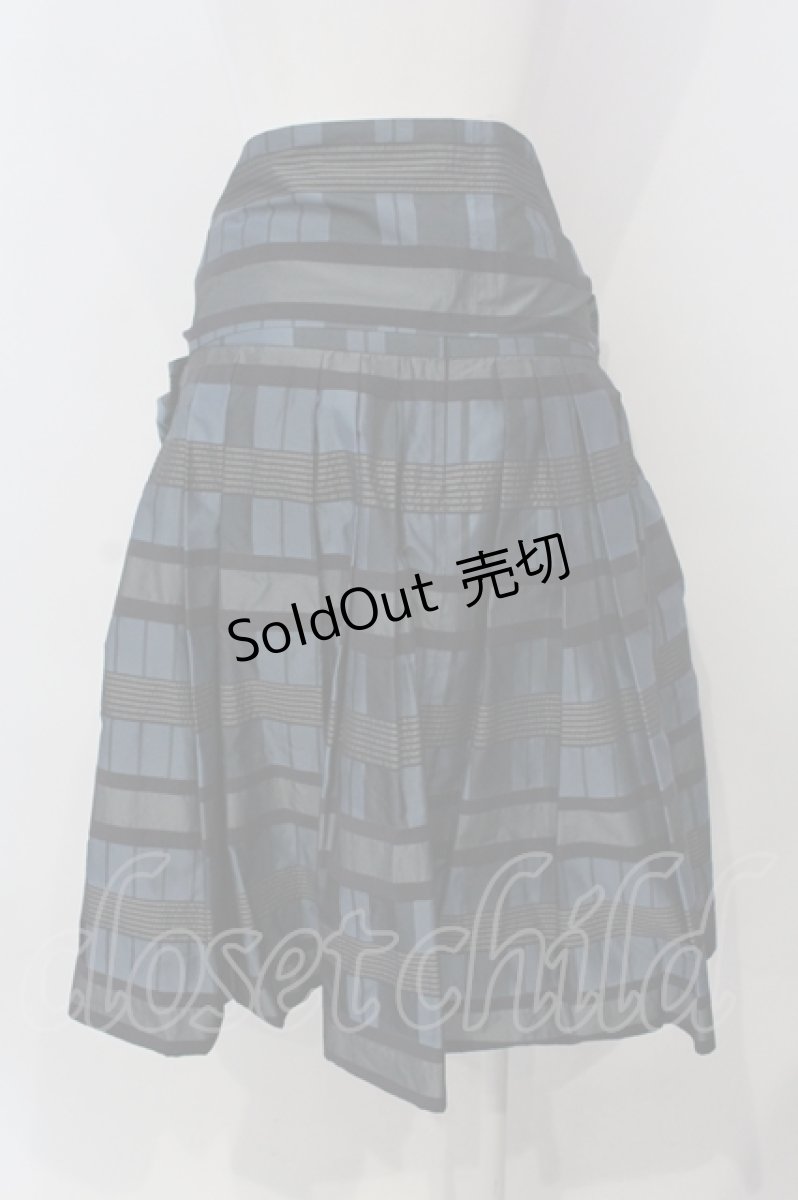画像3: 【SALE】Jane Marple Dans Le Salon / ボーダーリボンスカート M アオ O-25-04-28-030-JM-SK-OW-ZT369 (3)