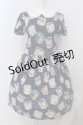 Jane Marple / アニバーサリーHAT BOXミニワンピース M ネイビー O-25-04-28-004-JM-OP-OW-OS