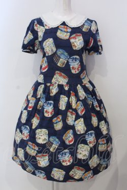 画像1: Jane Marple / アニバーサリーHAT BOXミニワンピース M ネイビー O-25-04-28-004-JM-OP-OW-OS
