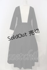 SERAPHIM / ヴィクトリアンワンピース（ロング丈）  クロ×オフシロ０ O-25-08-24-006-LO-OP-IG-ZY