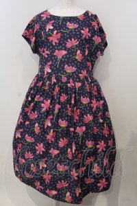 Jane Marple Dans Le Salon / Sun daisyタブリエドレス M パープル O-25-04-28-005-JM-OP-OW-OS