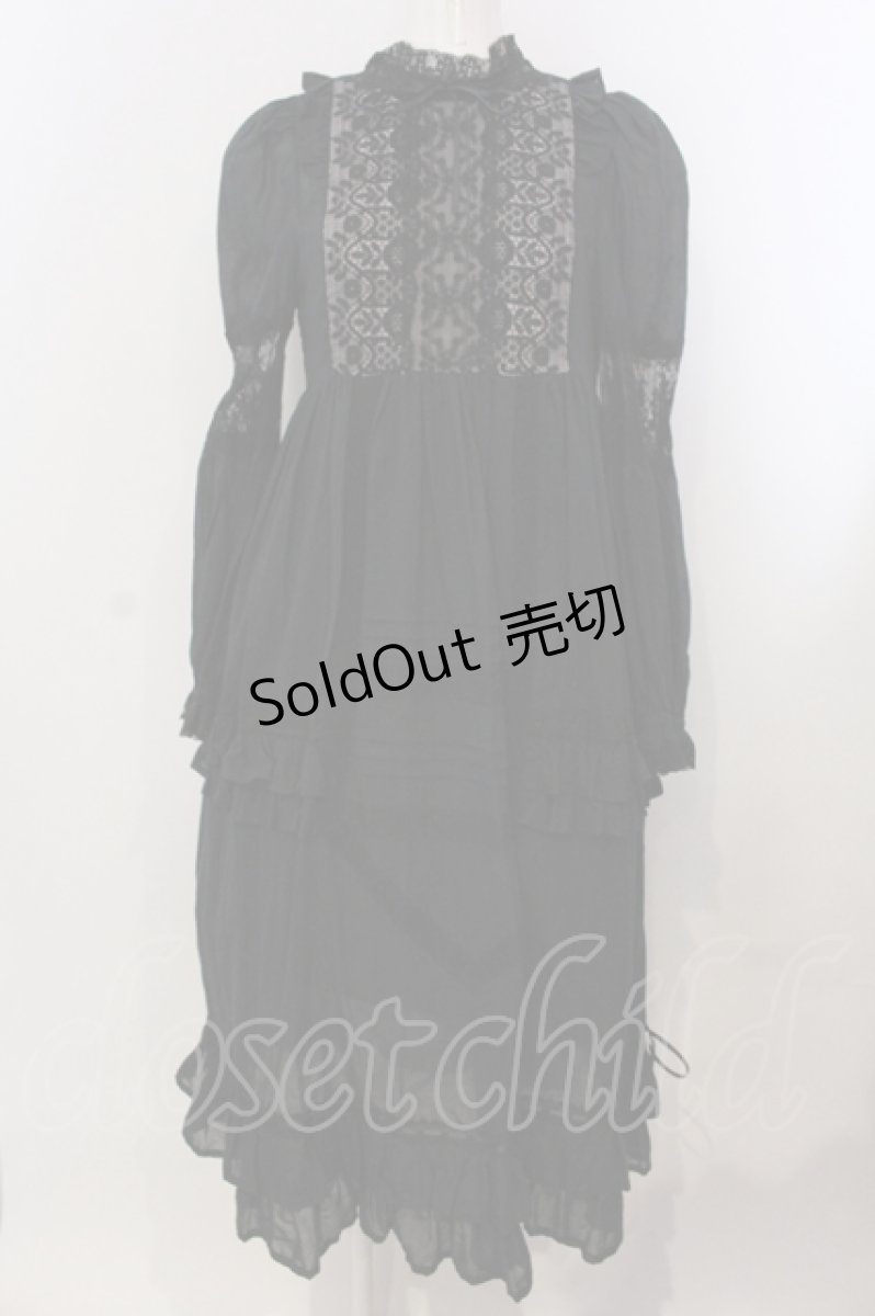 画像1: SERAPHIM / レースの庭園ドレス  クロ O-25-08-24-003-LO-OP-IG-ZY (1)