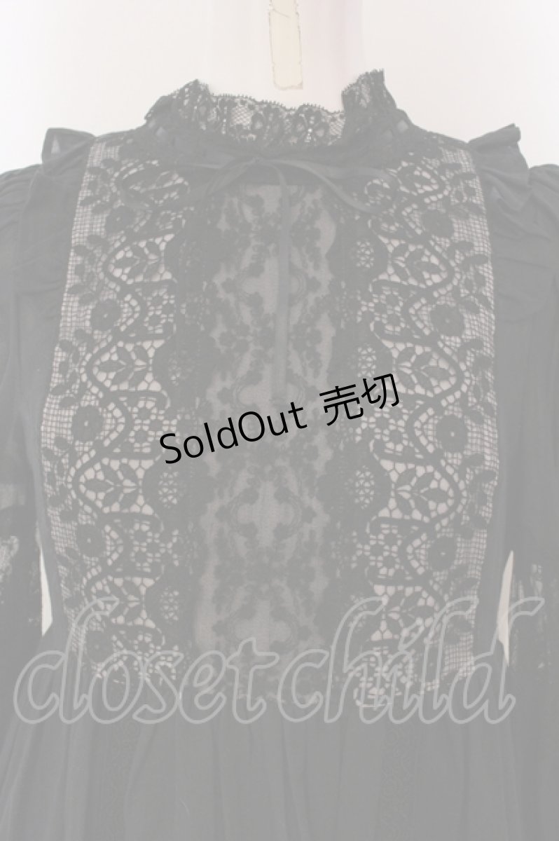 画像2: SERAPHIM / レースの庭園ドレス  クロ O-25-08-24-003-LO-OP-IG-ZY (2)