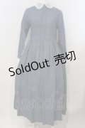 SERAPHIM / チュール襟のエコールワンピース  公式色展開：ブルーグレー O-25-04-28-053-LO-OP-IG-OS