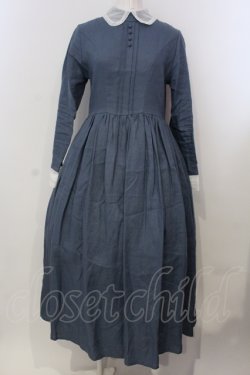 画像1: SERAPHIM / チュール襟のエコールワンピース  公式色展開：ブルーグレー O-25-04-28-053-LO-OP-IG-OS