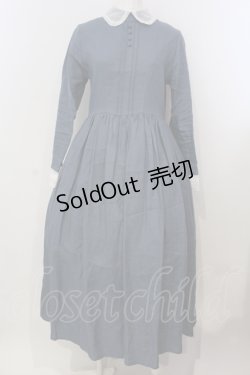 画像1: SERAPHIM / チュール襟のエコールワンピース  公式色展開：ブルーグレー O-25-04-28-053-LO-OP-IG-OS