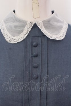 画像2: SERAPHIM / チュール襟のエコールワンピース  公式色展開：ブルーグレー O-25-04-28-053-LO-OP-IG-OS