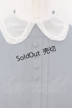 画像2: SERAPHIM / チュール襟のエコールワンピース  公式色展開：ブルーグレー O-25-04-28-053-LO-OP-IG-OS