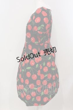 画像2: Jane Marple / Royal Cherryワンピース M クロ×アカ O-25-04-28-001-JM-OP-OW-OS