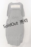 Jane Marple Dans Le Salon / Belgian linen puritan dress M グレー O-25-04-28-060-JM-OP-IG-OS