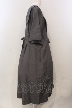画像3: Jane Marple Dans Le Salon / Belgian linen puritan dress M グレー O-25-04-28-060-JM-OP-IG-OS