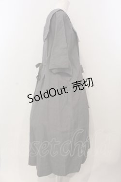 画像3: Jane Marple Dans Le Salon / Belgian linen puritan dress M グレー O-25-04-28-060-JM-OP-IG-OS