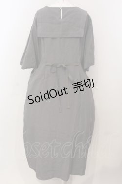 画像4: Jane Marple Dans Le Salon / Belgian linen puritan dress M グレー O-25-04-28-060-JM-OP-IG-OS