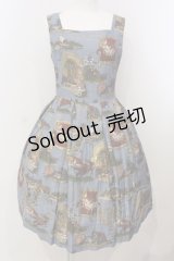 Jane Marple / Glass Aliceのスクエアドレス M ブルー O-25-04-28-066-JM-OP-IG-OS