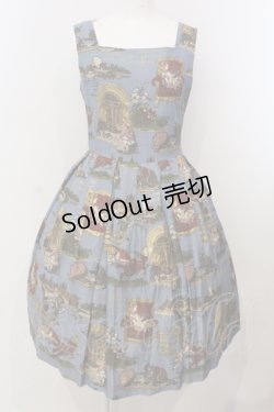 画像1: Jane Marple / Glass Aliceのスクエアドレス M ブルー O-25-04-28-066-JM-OP-IG-OS