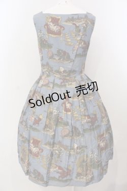 画像4: Jane Marple / Glass Aliceのスクエアドレス M ブルー O-25-04-28-066-JM-OP-IG-OS