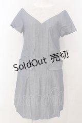 Jane Marple / 三角ヨークワンピース M アオ O-25-04-28-067-JM-OP-OW-OS
