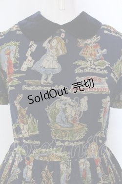 画像2: Jane Marple / アリスプリントのワンピース M ネイビー O-25-04-28-068-JM-OP-OW-ZT464