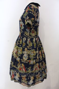 画像3: Jane Marple / アリスプリントのワンピース M ネイビー O-25-04-28-068-JM-OP-OW-OS