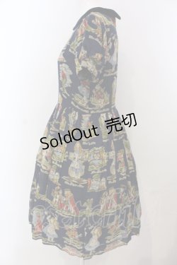 画像3: Jane Marple / アリスプリントのワンピース M ネイビー O-25-04-28-068-JM-OP-OW-ZT464