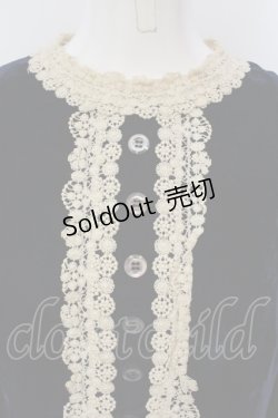 画像2: Jane Marple / レーストリミングベルベットワンピース M アオ O-25-04-28-070-JM-OP-OW-OS