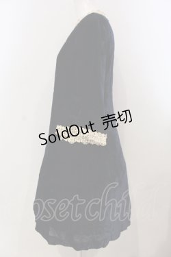 画像3: Jane Marple / レーストリミングベルベットワンピース M アオ O-25-04-28-070-JM-OP-OW-OS