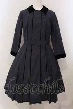 画像1: Jane Marple / ピンチェックのシスタードレス M ネイビー系 O-25-04-28-071-JM-OP-OW-OS