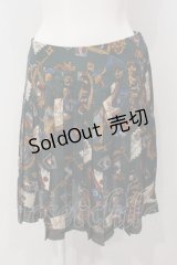 Jane Marple / オールドライブラリープリーツスカート M グリーン O-25-04-28-073-JM-SK-OW-OS